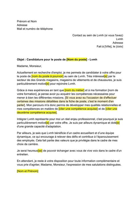 lettre de motivation lvmh|TRAVAILLER CHEZ LVMH.